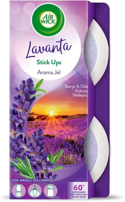 Wick Jel Stick Up Küçük Alanlara Özel Oda Kokusu Lavanta 60 Gün Etkili