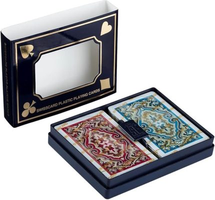 Plastik İskambil Oyun Kartı Su Geçirmez Çift Deste Sert Kapalı Kutu İçerisinde BİRİÇ OYUN KAĞIDI