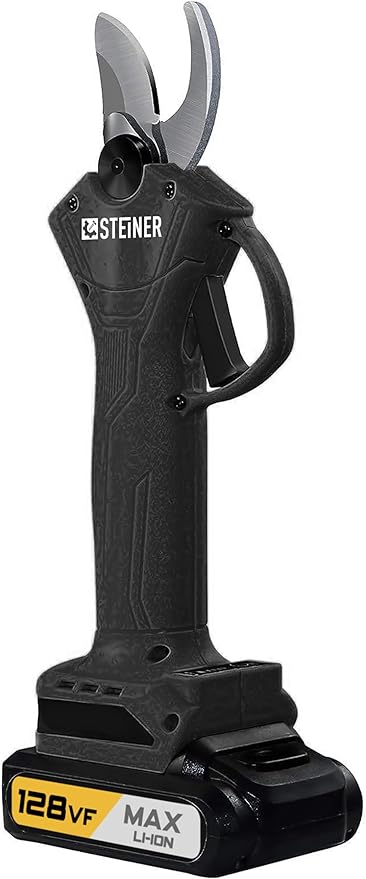 Alman 128 Vf 10 Ah Profesyonel Çift Akülü Bağ Makası Dal Budama Kesme Makası Makinesi Çantalı Siyah