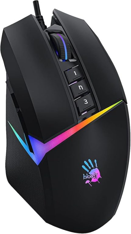 W60 Max S.Black 10K Cpi Optik, RGB, Ultra Core 3&4 Aktif Gaming (Oyuncu) Mouse
