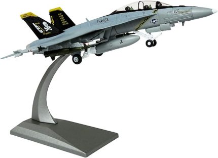 Askeri model uçak 1:100 F/A-18 Hornet uçak modelleri, basınçlı döküm alaşımı, toplamak veya hediye etmek için savaş uçağı modeli