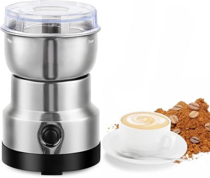 Home 200 Watt Çelik Bıçaklı Kahve ve Baharat Öğütme Makinesi – Kompakt Öğütücü, Bebek Maması Hazırlığına Uygun, Paslanmaz Çelik Hazne, Elektrikli Baharat ve Kahve Değirmeni