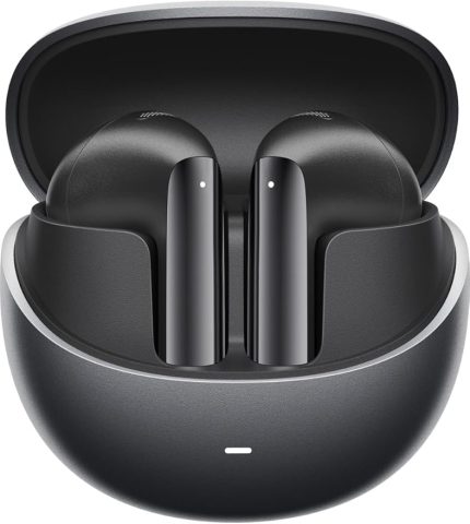 HT10 Ailybuds Pro Adaptif ANC AI 6 Mikrofon Bluetooth 5.3 Kablosuz Kulaklık Siyah