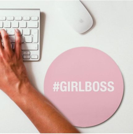 Girlboss Hashtag Tasarımlı Hediye Mousepad 20 x 20 cm