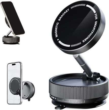 K10A KATLANABİLİR 360 DERECE HER YÖNE DÖNEBİLİR VACUM MAGNETİC ARAÇ TUTUCU TELEFON STANDI KİLİTLİ VAKUM VE 5 KG TAŞIMA KAPASİTELİ MIKNATIS İLE HEM ŞIK VE KALİTELİ HEM DE SAĞLAM VE ÇOK GÜÇLÜ