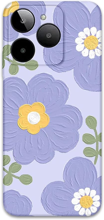 GM Era 50 ile Uyumlu Çiçek Desenli Telefon Kılıfı + Ekran Koruyucu - 5799