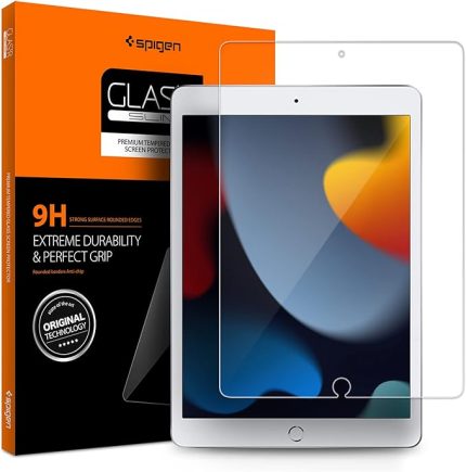 iPad 10.2" (2021/2020/2019) ile Uyumlu Cam Ekran Koruyucu GLAS.tR Slim HD Şeffaf - AGL00236 (Spigen TR Garantili)