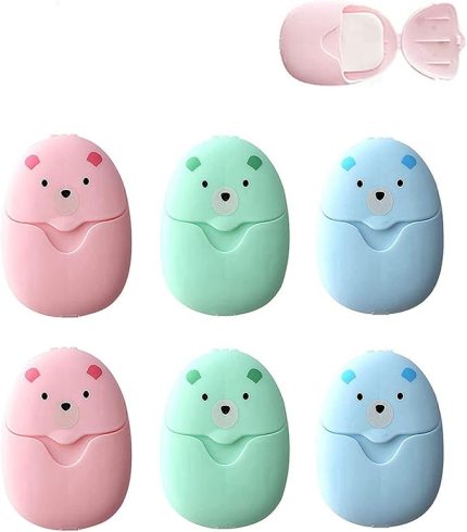 300 adet mini seyahat kağıdı, sabun kağıdı, seyahat, kağıt sabun, sabun kağıdı, plastik kutulu, seyahat, kamp, dış mekan, yürüyüş için, küçük ve taşıması kolay