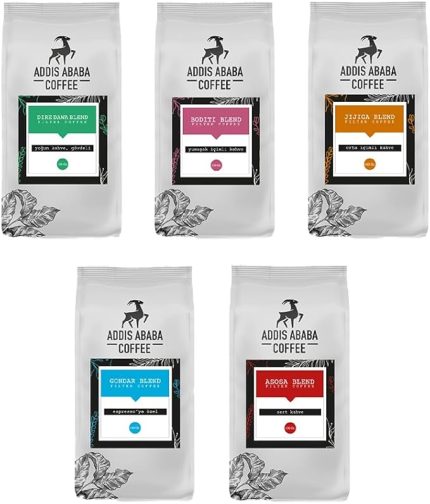 Ababa Coffee - 5x100 gr Orijinal Etiyopya Kahveleri (French Press)