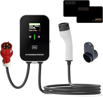 EV Şarj Cihazı Tip 2 Şarj Kablosu 5 PIN CEE 32A 22KW EV Duvar Kutusu EV Taşınabilir/EV Şarj Cihazı Tip 2 Dayanıklı 5 PIN Fişi