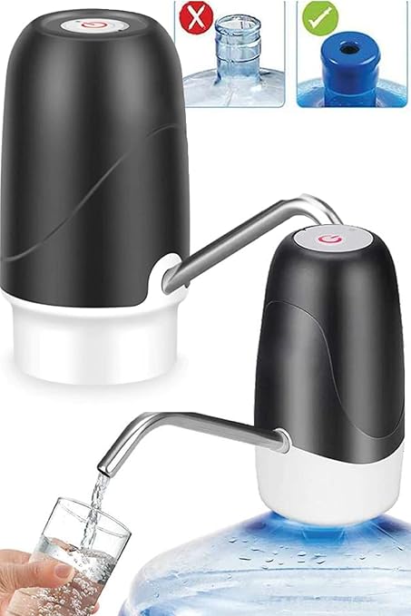 Star Otomatik Şarjlı Damacana Su Pompası Yeni Nesil Siyah Renkli Pratik Su Çekme Aparatı 1410 - Görsel 2