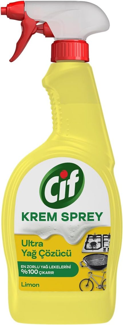 Krem Sprey Ultra Yağ Çözücü Yüzey Temizleyici Limon 750 ml