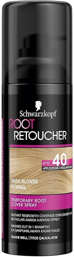 Root Retoucher Beyazları Anında Kapatan Sprey Boya Kumral, 120 ml