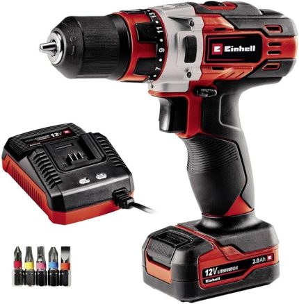 Akülü Vidalama TE-CD 12/1 Li (Li-ion, 12 V, 2 vitesli şanzıman, devir ayarlı elektronik, LED aydınlatma, sağlam metal dişli, 45 dakikalık şarj cihazı ve 2,0 Ah akü dâhil) - 4513590