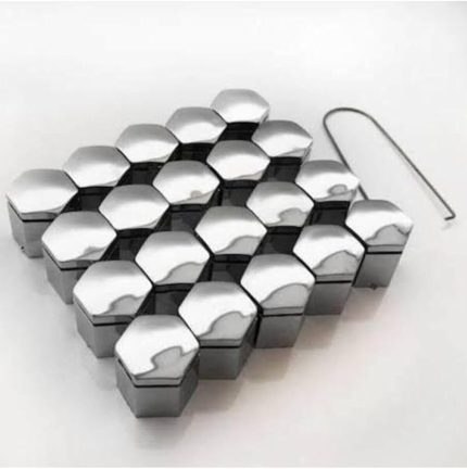 GROUP (8188) Bijon Kapağı Krom Efekt 17mm 20'li Set ile uyumlu