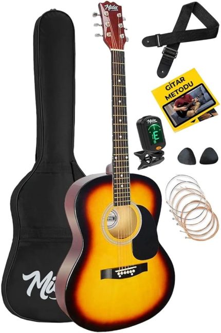 RG-530SB Kaliteli Gün Batımı 40 İnç Akustik Gitar Seti 4/4 Yetişkin