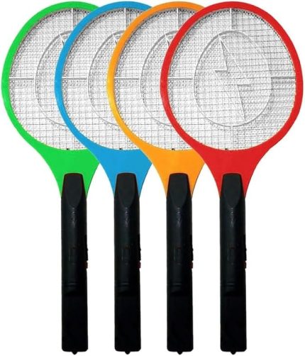 Raketi Sivrisinek Öldürücü Raket, Aç-Kapa Düğmeli Elektrikli Sarjlı Sinek Raketi, Güvenli Kullanım