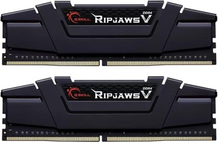 F4-3600C18D-32GVK (2x16GB) Ripjaws V Gaming Serisi 1.35V Dual Bellek Kiti 3600 MHz CL18 (18-22-22-42) Siyah Renkli Alüminyum Soğutuculu