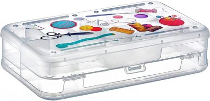 Plastik Bölmeli Çift Taraflı Hobi Dikiş Iğne Kutusu Düzenleyici Arduino Balıkçı Malzeme Saklama Organizer (1)