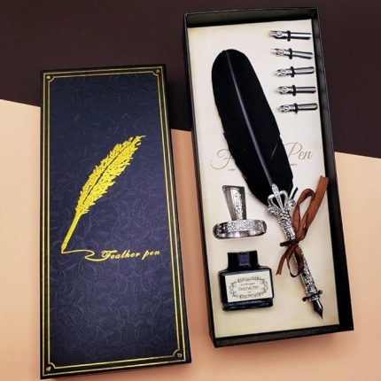 Hokka Kalem Seti Dekoratif Hediyelik SİYAH