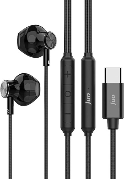 Type-C Mikrofonlu Kablolu Kulak İçi Kulaklık Metal DAC Çip Destekli ENC Gürültü Engelleme