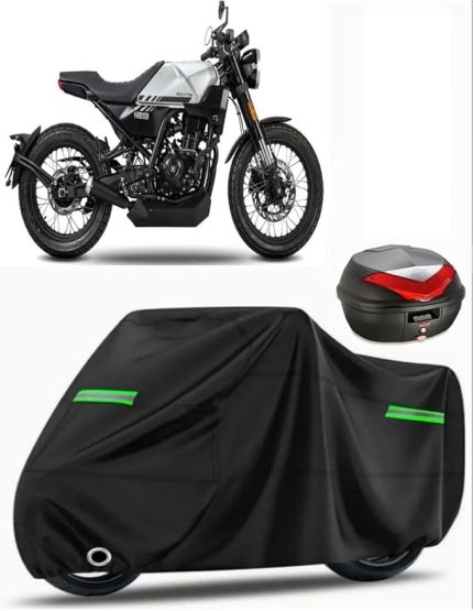 Brixton Crossfire 125 Arka Çanta Uyumlu Motosiklet Brandası Premium (Kilit Uyumlu)-Siyah