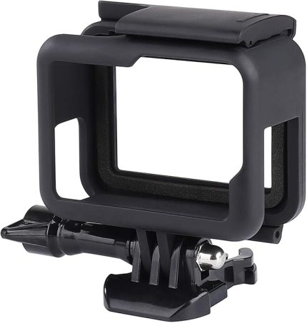 GoPro Hero 7/6/5/(2018) ile uyumlu gövde, siyah aksiyon kameraları, aksesuar, koruyucu gövde, soket ve vida ile, siyah