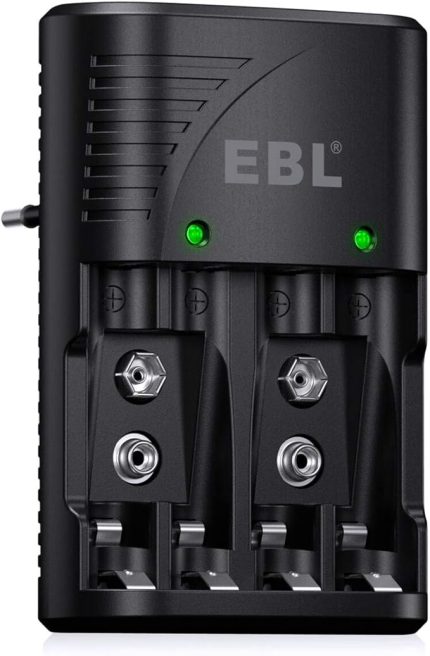 NI-MH AA/AAA ve 9V Piller İçin Hızlı Şarj Cihazı - 4 Yönlü LED Ekranlı Şarj Cihazı 6802