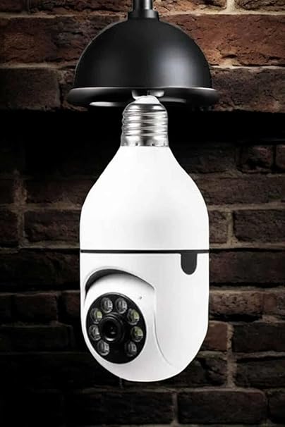 Kamera Duylu Ampul Görünümlü 360 Derece Dönebilen Ev Kamerası - Görsel 5