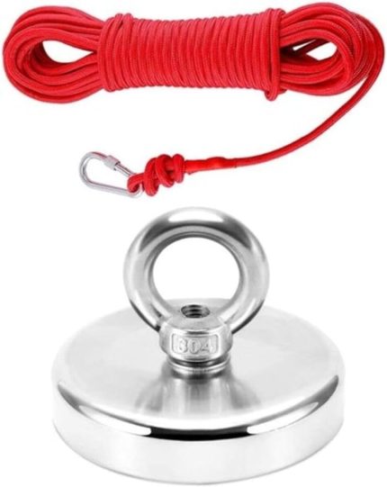 Magnet D48 Magnet Fishing 20Mt Halatlı Neodyum Pot Mıknatıs Seti