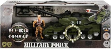 Işıklı Asker Seti 1 Tank 2 Figürlü 14 Parçalı