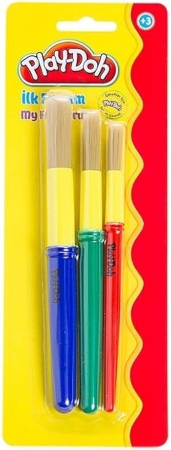 Doh-Play-doh Ilk Fırçam 3`lü Fırça Seti (NoColor-3dc39212)