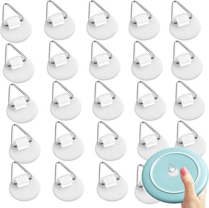 30 adet yapışkan resim duvar askısı, görünmez tabak askısı, resimler için tabak askısı, duvar için plaka tutucu, resim kancası, duvar, tabak, tablo için sanat dekorasyonu