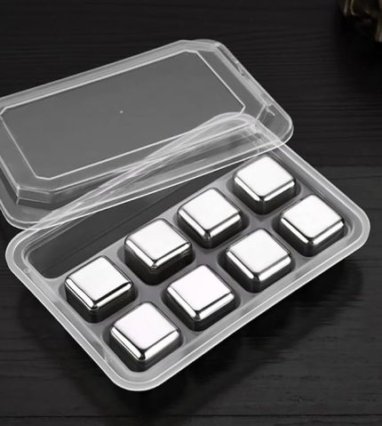 6'lı Küp Paslanmaz Çelik Buz Kalıbı Sulandırmayan Erimeyen Buz Küp (6'lı Küp) Maşa DAHİL DEĞİLDİR