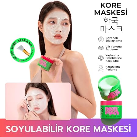 Neon Mask Işıltı Veren Korean Style Yaşlanma Karşıtı, Gözenek Sıkılaştırıcı Soyulabilir Yüz Maskesi - Görsel 2