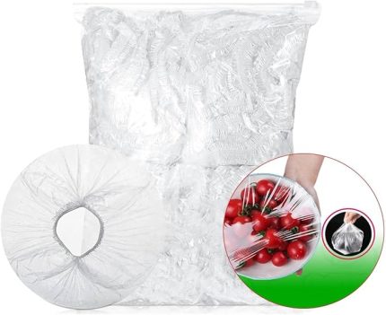 Home 100 Adet Tencere,Tabak Bonesi,Tek Kullanımlık Dayanıklı Lastikli Poşet,Tabak Ve Tencereler İçin Koruyucu Kapak