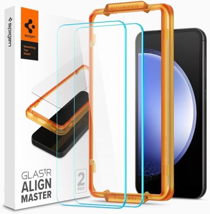 Galaxy S23 FE ile uyumlu Cam Ekran Koruyucu Kolay Kurulum GLAS.tR AlignMaster (2 Adet) - AGL06986