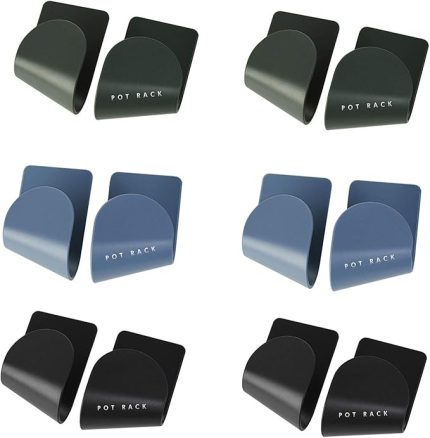 Tencere kapağı için düzenleyici, 6 adet tencere kapağı tutucu ve düzenleyici, duvar askısı, tencere kapağı tutucu, düzenleyici, tencere kapağı, duvar askısı, duvar askısı, ev mutfağı için raf, çok