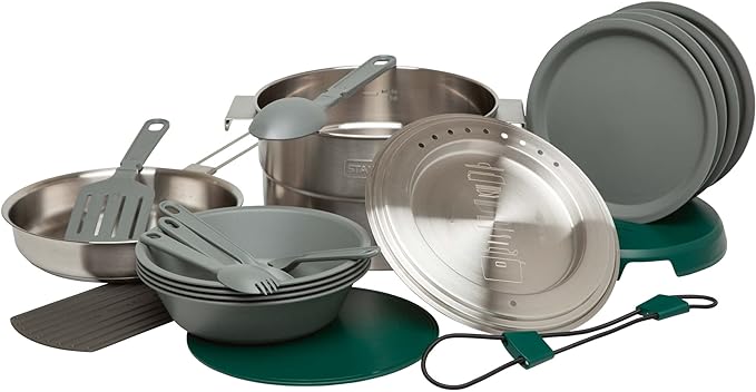 Adventure Full Kitchen Pişirme ve Yemek Seti 3.5 Litre - Paslanmaz Çelik | Paslanmaz Çelik