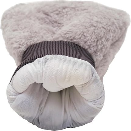 Welsoft Oto Yıkama Eldiveni Astarlı Araç Temizleme Mikrofiber Araba Cila Eldiveni Gri (Gri)