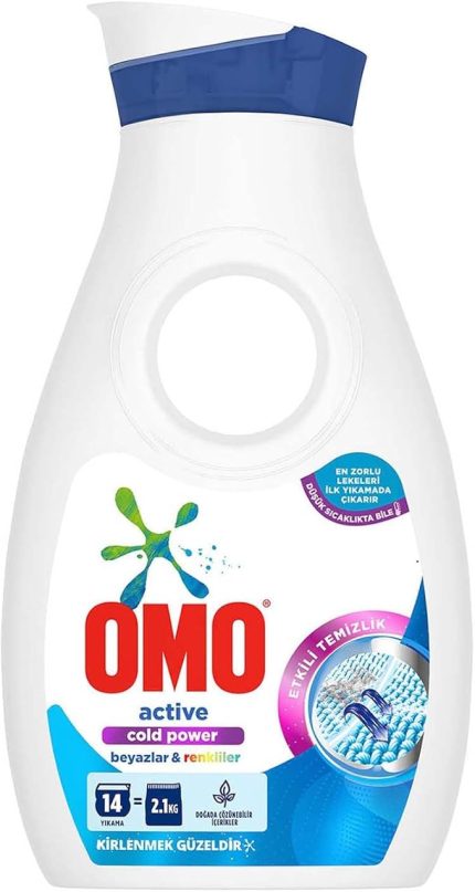 Active Sıvı Çamaşır Deterjanı Beyazlar ve Renkliler 910 ml 14 Yıkama
