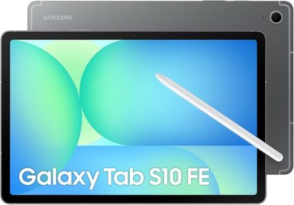 Galaxy Tab S10 FE, Wi-Fi Android Tablet, 8GB RAM, 128GB Depolama, 10.9 İnç, 90Hz Ekran, S Pen Dahil, IP68, 8000mAh Batarya, Gri (Samsung Türkiye Garantili)