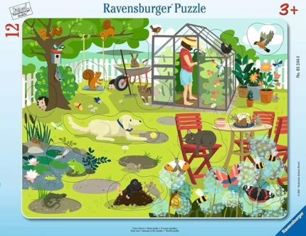 12 Parçalı Büyük Çerçeveli Puzzle Bahçede