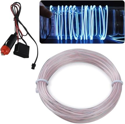 İçi Torpido Şerit Ledi Renkli İp Neon Led 2 Metre Beyaz