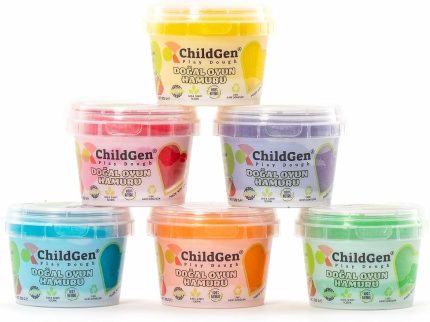 Oyun Hamuru - Eco Cup- 6x125gr Ana Ve Ara Renkler