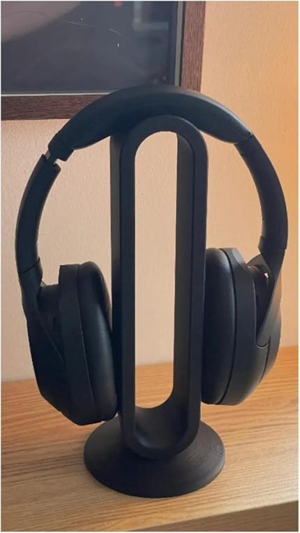 Kulaklık Standı - Dekoratif Kulaklık Tutucu Siyah 23cm