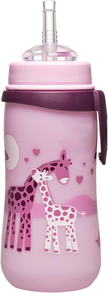 Pipetli Bardak 330 Ml Kız, Zürafa