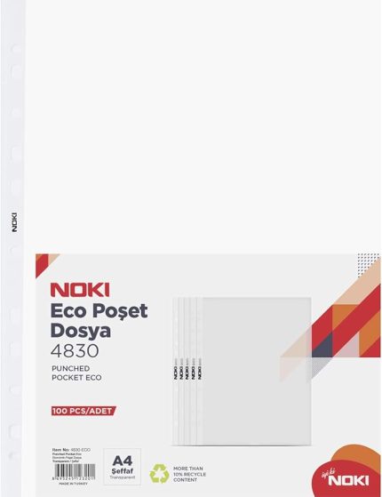 4830HD A4 100lü Buzlu Şeffaf Poşet Dosya