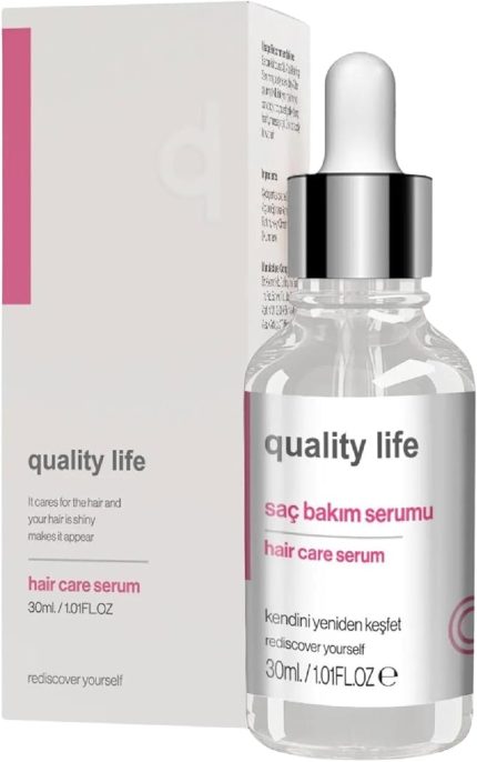 Life QL Argan Keratin Saç Bakım Yağı - Yıpranmış Hasar Görmüş Yanmış Saçlar İçin Onarıcı Serum Kadın Saç Bakımı