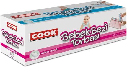 Sabun Kokulu Bebek Bezi Torbası, 30 Yaprak